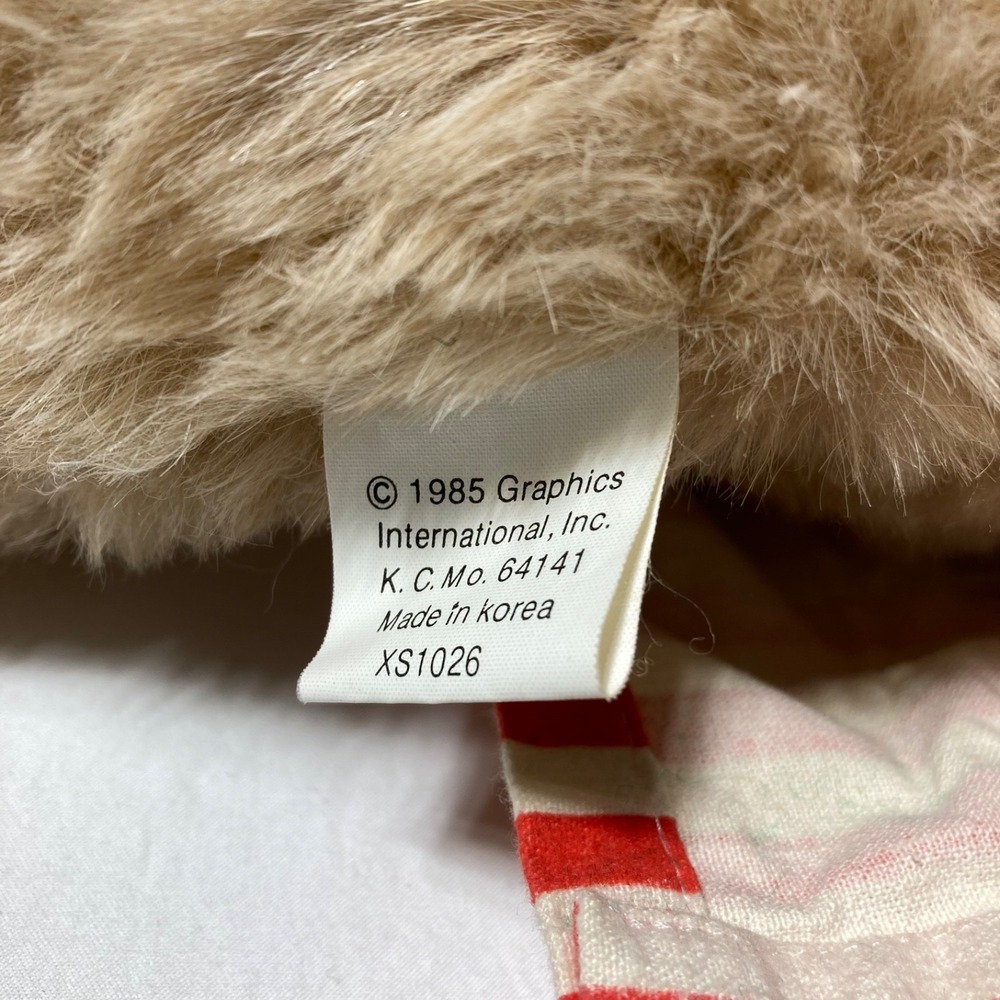 Vintage Snuggables Holiday Christmas‎ Plush 1985 Papa Bear In Pajamas - Picture 6 of 6